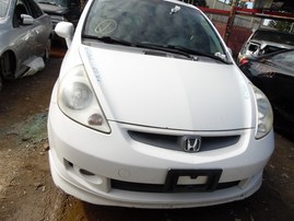 2007 Honda Fit Sport White 1.5L AT #A24864